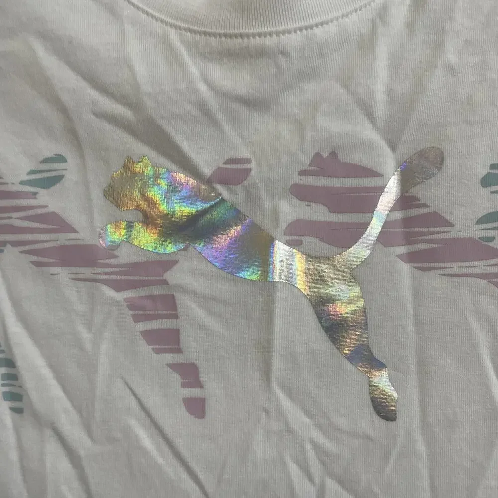 Puma Kids Girls Shirt 8-10 Medium White Color Originally‎ $24